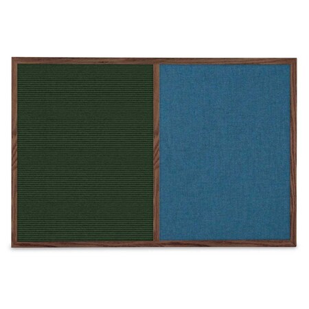 United Visual Products Slim Style Indoor Enclosed Corkboard, 30 UV503SCH-GOLD-FORBO